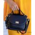 Купить кожаную женскую сумочку черную с заклепками онлайн оптом и в розницу в Украине - арт.361_3
