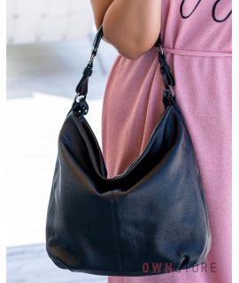 Купить онлайн кожаную женскую сумку - мешок на одной ручке - арт.79152