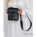Купить в Украине оптом и в розницу женскую наплечную черную сумочку из кожи - арт.9021_1