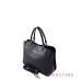 Купить женскую черную кожаную сумку со складками впереди в интернет-магазине в Украине - арт.66921_1