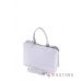 Купить женскую белую сумку из кожи со складками впереди в интернет-магазине в Украине - арт.66921_1