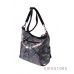 Купить женскую сумку с карманами из лазера в ромбах черную в интерне-магазине - арт.923_3