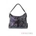 Купить женскую черную прямоугольную сумку из лазера в ромбах в интернет-магазине в Украине - арт.924_2