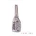 Женская кожаная сумка на двух ручках из лазера в ромбах бежевая оптом и в розницу в Украине - арт.962_1