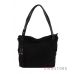 Купить женскую замшевую черную сумку-мешок в интернет-магазине в Украине -  арт.9048_1