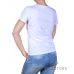 Купить котоновую футболку женскую белую впереди с  рисунком в интернет-магазине в Украине - арт.001-2_2