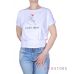 Купить белую котоновую женскую футболку с вышивкой впереди в интернет-магазине в Украине  - арт.962_1