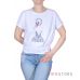 Купить белую котоновую футболку с вышивкой впереди в интернет-магазине в Украине - арт.967_1