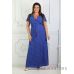 Купить женское платье на запах синее в горошек в интернет-магазине в Украине - арт.1128_2