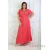 Купить летнее женское платье на запах красное в горошек в интернет-магазине в Украине - арт.1128_3