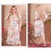 Купить укороченное батальное мятное женское платье на запах в интернет-магазине в Украине- арт.1145_2
