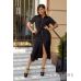 Купить женское платье сафари черное большого размера - арт.1157_1