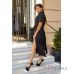 Купить батальное женское платье сафари черное оптом и в розницу - арт.1157_1