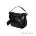 Купить кожаную женскую сумку с бантом черную арт.57002-3
