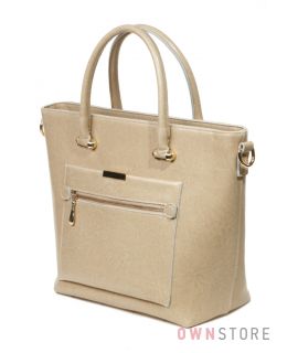Купить женскую кожаную сумку - классическую  с карманом от Meglio  - арт.792497