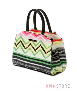 Купить сумочку женскую Велина Фабиано - мини с цветными зигзагами - арт.53848-1
