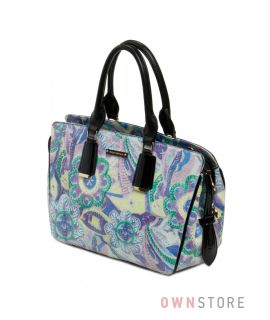 Купить васильковую женскую сумку Velina Fabbiano из кожзама - арт.53880
