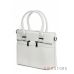 Купить сумку женскую белую из натуральной кожи с двумя карманами впереди онлайн в интернет-магазине - арт.6690_1