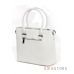 Купить сумку женскую белую из натуральной кожи с двумя карманами впереди онлайн в интернет-магазине - арт.6690_2