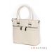Купить женскую бежевую сумку из натуральной кожи с двумя карманами впереди онлайн в интернет-магазине  - арт.6690_4
