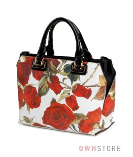 Купить сумку женскую с розами от Velina Fabbiano онлайн - арт.18087-1