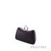 Купить женский клатч в интернет-магазине из черной парчи изогнутый - арт.09819_3