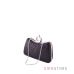 Купить женский клатч в интернет-магазине из черной парчи изогнутый - арт.09819_2