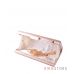 Купить клатч женский бежевый  лаковый плоский с золотой фурнитурой в интернет-магазине - арт.09837_3