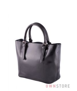 Купить онлайн черную женскую сумочку из кожи - арт.293