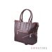 Купить сумку женскую классическую с ключницей из коричневой кожи  в интернет-магазине в Украине - арт.629_2