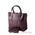 Купить женскую кожаную коричневую сумку со строчкой в интернет-магазине в Украине - арт.872_1