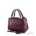 Купить кожаную женскую сумку-саквояж цвета марсала со строчками в интернет-магазине в Украине - арт.9650_3