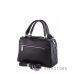 Купить женскую сумку-саквояж из черной кожи со строчками в интернет-магазине в Украине - арт.9650_3