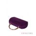 Купить женский клатч из  фиолетовой замши с оригинальной ручкой в интернет-магазине в Украине - арт.1874_2