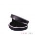 Купить женский черный полукруглый клатч из кожзама в интернет-магазине в Украине - арт.341_3