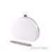 Купить женский белый полукруглый клатч из кожзама в интернет-магазине в Украине - арт.341_2