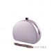 Купить серебряный женский  клатч полукруглый из кожзама в интернет-магазине в Украине - арт.341_2
