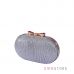 Купить женский серебряный клатч-ракушку из парчи в интернет-магазине в Украине - арт.443_1