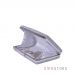 Купить женский прямоугольный серебряный клатч со стразами в интернет-магазине - арт.5052_3