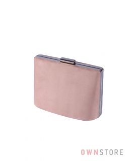 Купить онлайн сумочку - клатч женскую розовую замшевую  - арт.6616