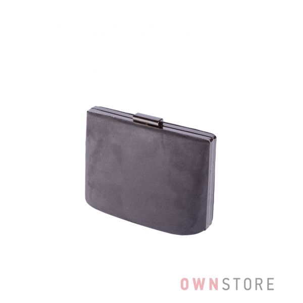 Купить онлайн сумочку - клатч женскую серую замшевую  - арт.6616