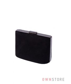 Купить онлайн сумочку - клатч женскую черную замшевую - арт.6616