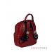 Купить красный женский рюкзак из кожи маленький с накладным карманом в интернет-магазине в Украине - арт.373_3