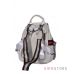 Купить белый женский рюкзак из кожи с большим клапаном в интернет-магазине в Украине - арт.999_4