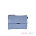 Купить женскую сумочку из кожи с декоративным клапаном нежно-голубую в интернет-магазине в Украине - арт.2044_1