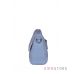 Купить женскую сумочку из кожи с декоративным клапаном нежно-голубую в интернет-магазине в Украине - арт.2044_3