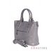 Купить классическую женскую сумку из серой перламутровой кожи в интернет-магазине в Украине  - арт.2937_3