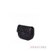 Купить онлайн сумочку женскую из черной кожи с заклепками - арт.3005
