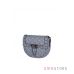 Купить онлайн миниатюрную сумочку женскую из серой кожи с заклепками  в интернет-магазине в Украине- арт.3005