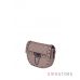 Купить онлайн сумочку женскую кожаную миниатюрную с заклепками цвета капучино  - арт.3005_1